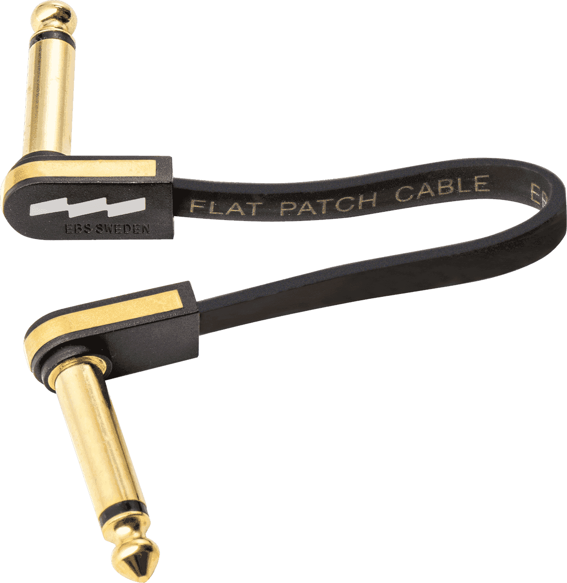 Kompaktes Gold-Gitarren-Patchkabel 10 CM