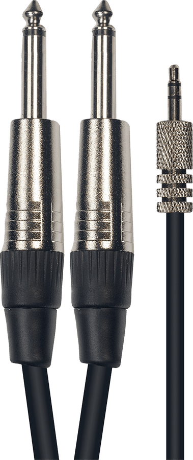 Kabel 1 Klinke Stereo 3.5 mm 2 Klinke 3 m