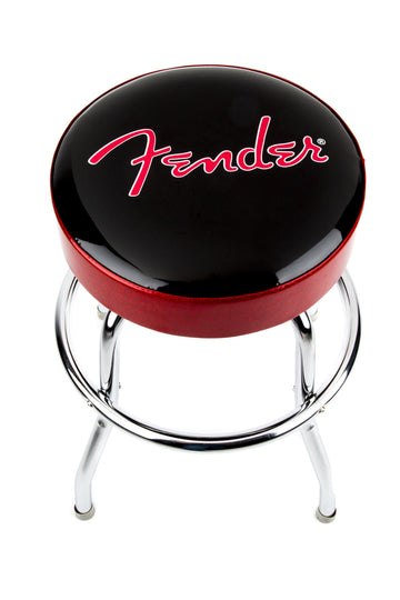 Red Sparkle Logo Barhocker Schwarz Red SPARKLE-chrome 24"
