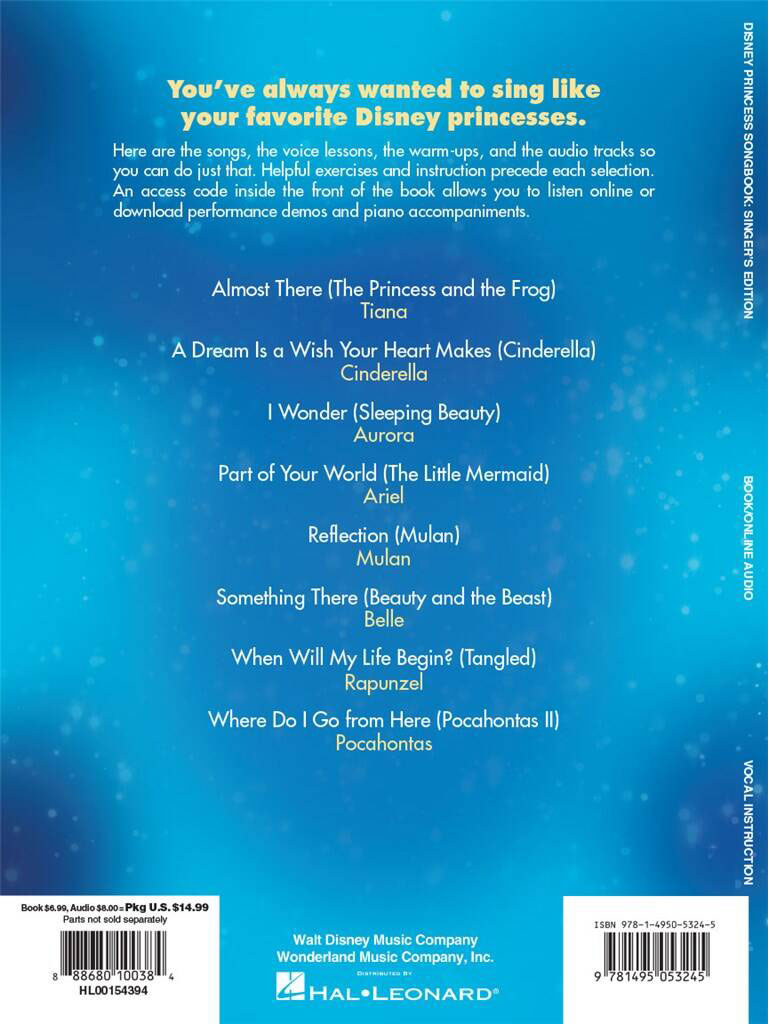 Disney Princess Songbook - Chants