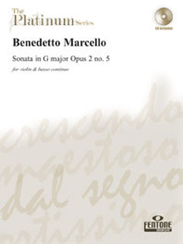 MARCELLO B. - SONATE OP 2 N°5 EN SOL MAJEUR + CD - VIOLON BC