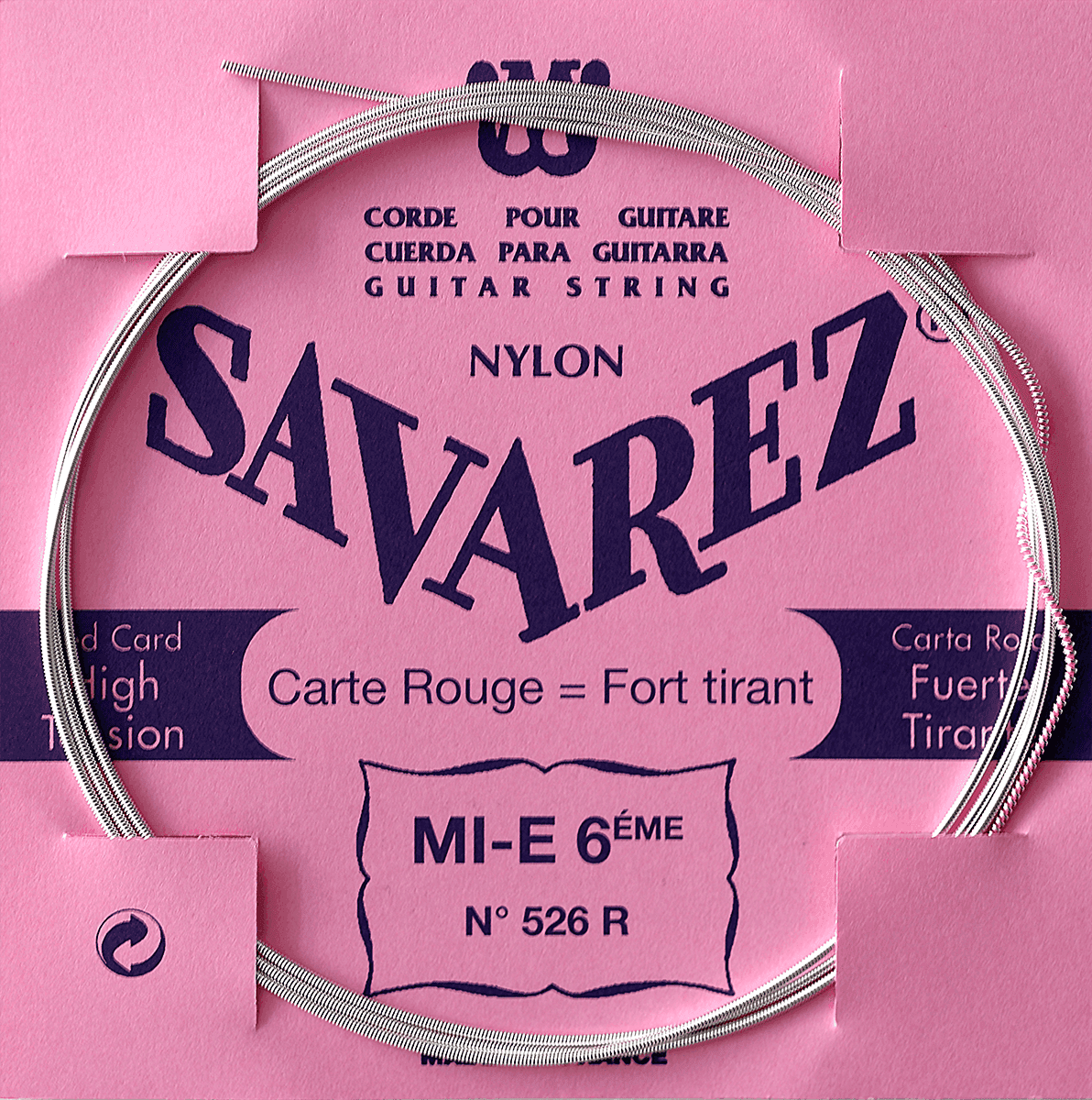 Savarez 526R MI-6 Carte Rouge Starker Saitenzug (Einheit)