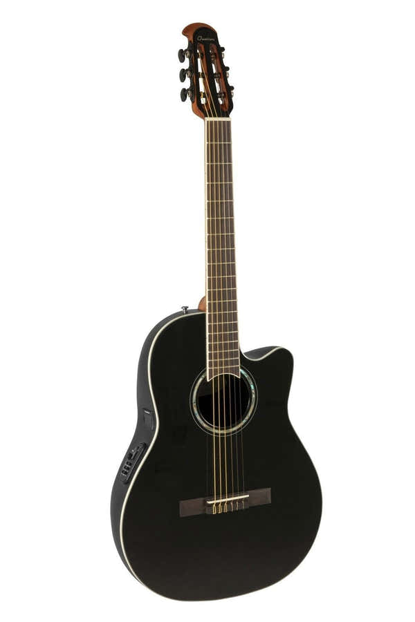 e-akustik klassikgitarre celebrity traditional mid cutaway black