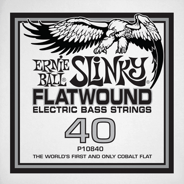 .040 SLINKY FLATWOUND ELECTRIC BASS STRING SINGLE