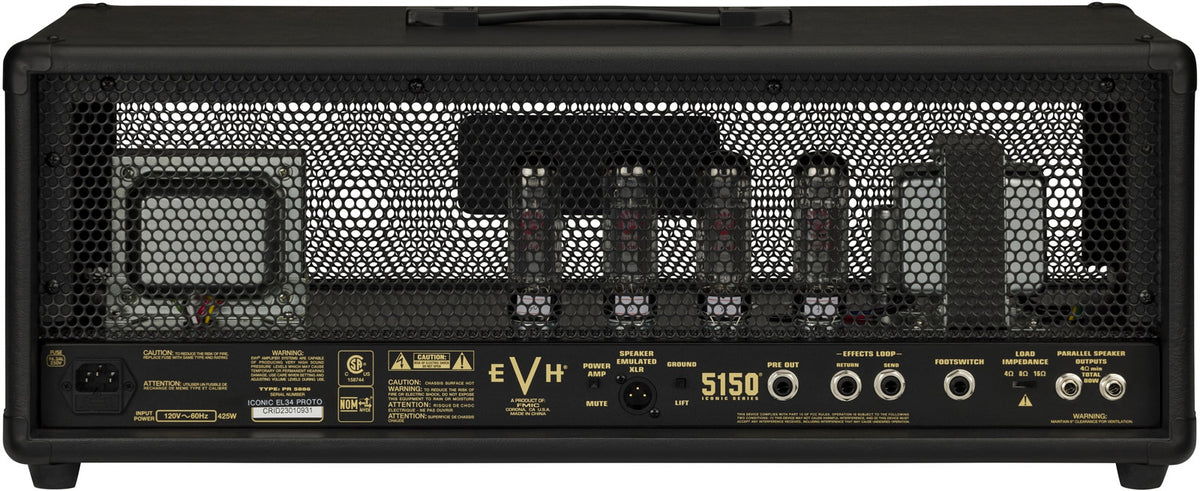 5150 Iconic Serie 80W EL34 Topteil Schwarz 230V Eur