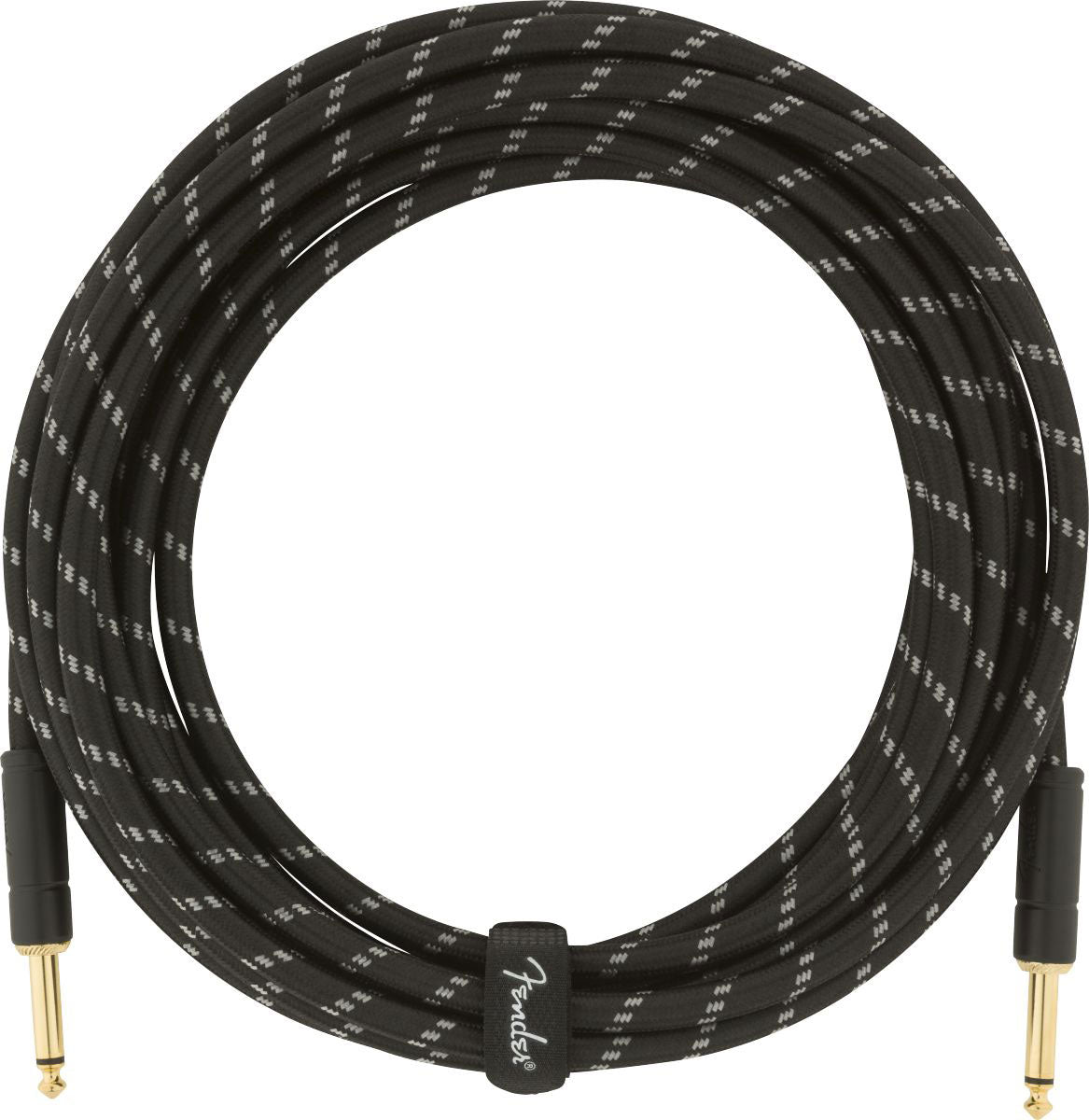 DELUXE INSTRUMENT CABLE STRAIGHT/STRAIGHT 18.6' BLACK TWEED
