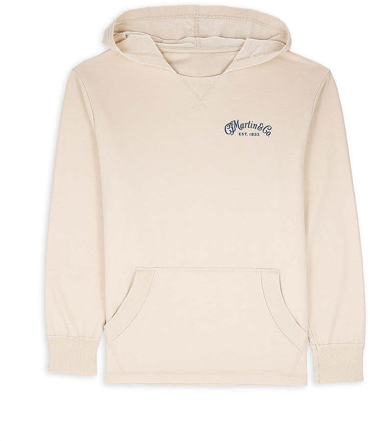 Kapuzen-Sweatshirt Vintage-Waschung Natur M