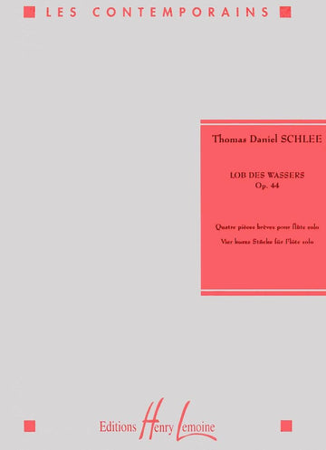 Schlee - Lob Des Wassers Op.44 - Flûte Solo