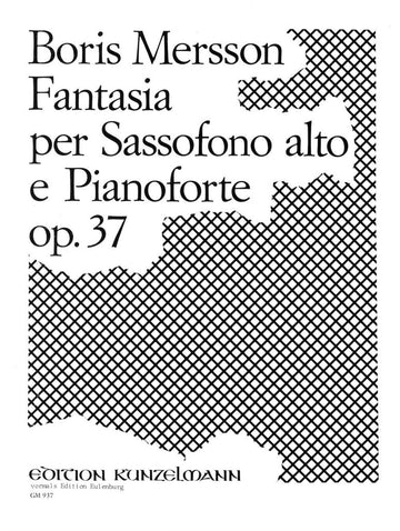 MERSSON BORIS - FANTAISIE - SAXOPHONE ALTO & PIANO