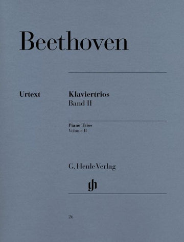 Beethoven L.V. - Piano Trios Volume Ii