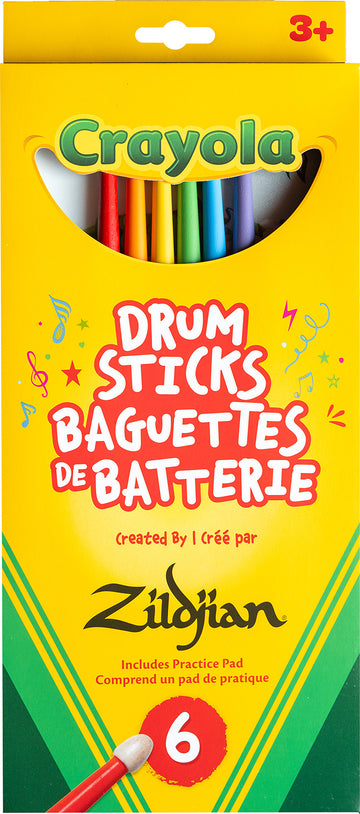 ZKIDS Pack Crayola 6 Drumstick + Pad