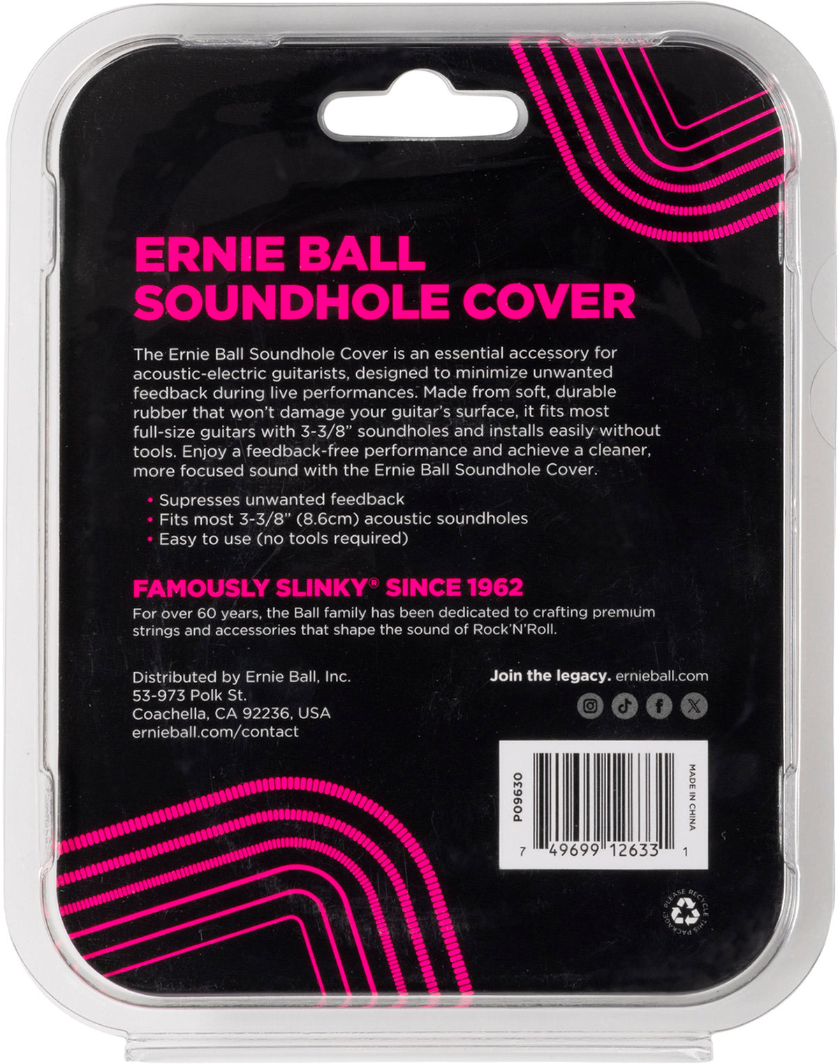 Soundhole - Schalllochstopfen Durchmesser 8,5 cm
