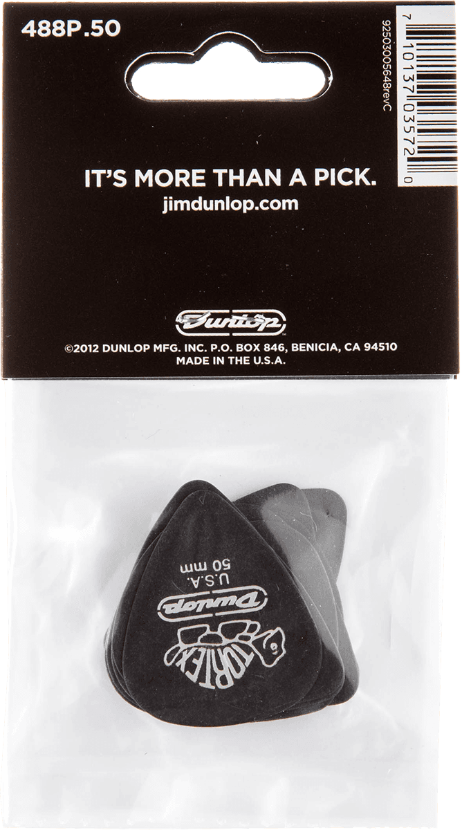 12 x 0,50mm Tortex Pitch Black