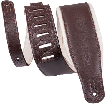 Gepolstertes Premium-Leder 8,25 Cm - Dunkelbraun-Creme