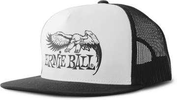 Black With White Front And Black Eagle Logo Hat