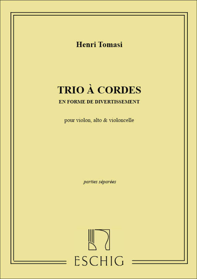 Tomasi Henri - Streichtrio in C - Stimmen