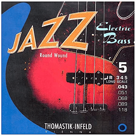 Thomastik JAZZ ROUND WOUND 5 STRING SET 43-118