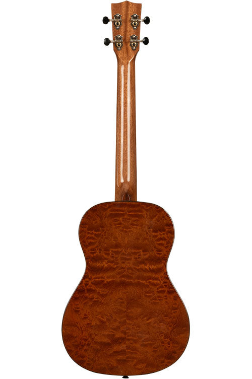 20th Anni Massive Fichtendecke/Gemasertes Sapelli Bariton mit Gigbag
