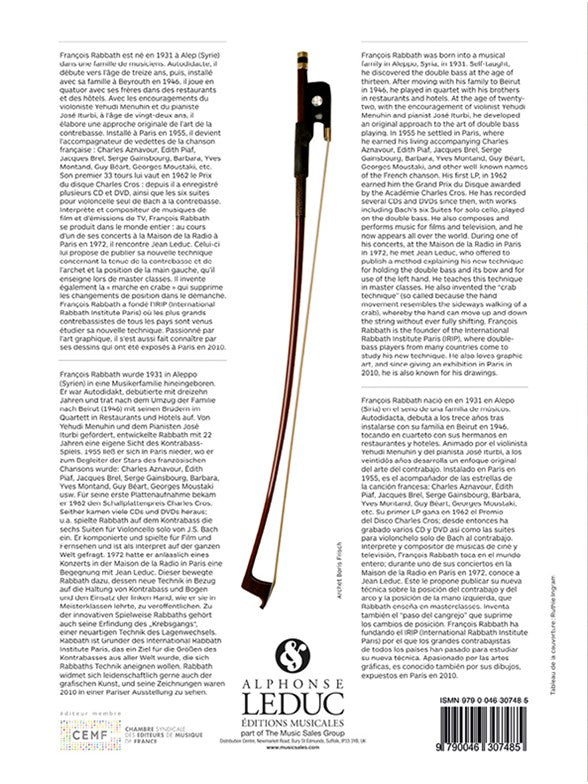 RABBATH FRANCOIS - TROMBES D'EAU POUR CONTREBASSE SEULE