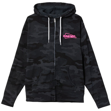 "M"  Kramer Camo Fullzip Hoodie (Black)