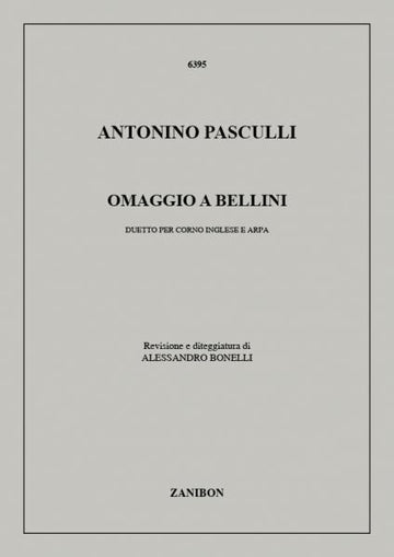 PASCULLI A. - OMAGGIO A BELLINI - HAUTBOIS