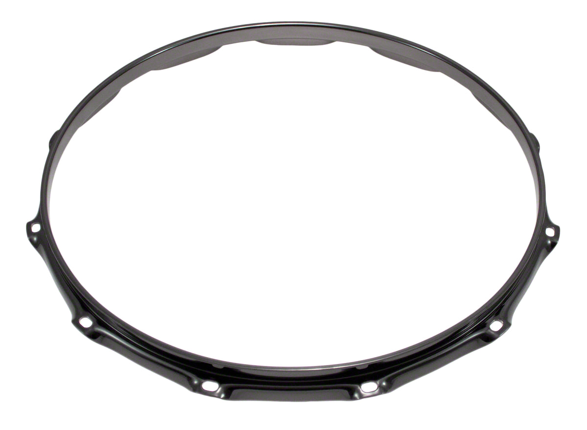 H23-14-12BK - 14" SPANNREIFEN 12-LOCH SCHWARZE SUPER DREIFACHE FLANSCH 2.3MM