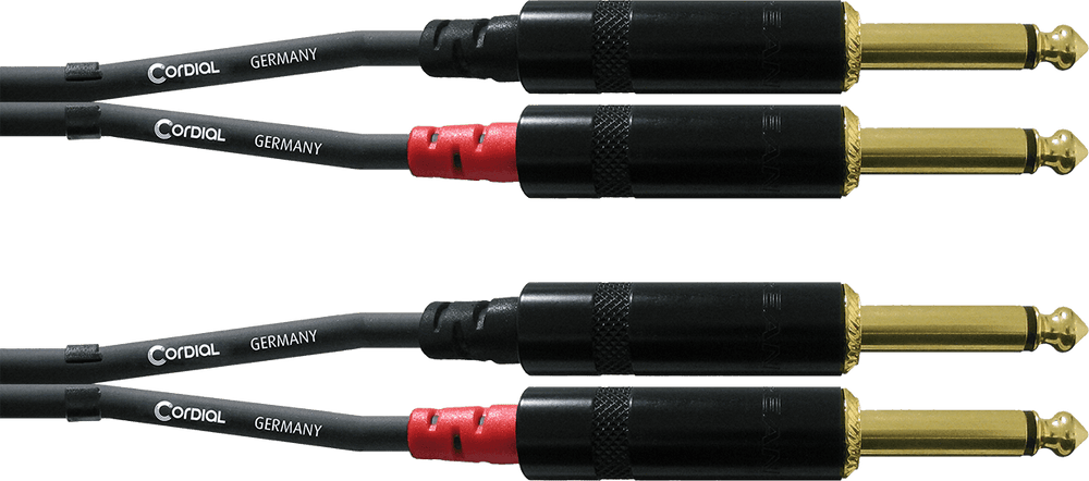 Audio-Doppelkabel Mono-Klinke 3 M