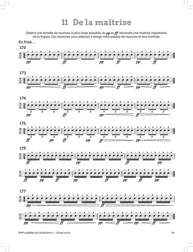 Rudiments 1 Caisse Claire - Deleryuelle