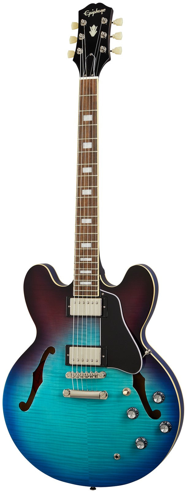 ES-335 Geflammt Blaubeer-Verlauf IBG