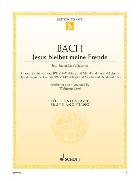 Bach - Jésus Que Ma Joie Demeure BWV 147 - Flute et Piano
