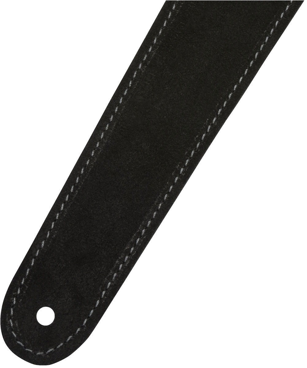 2" Wildledergurt Schwarz/Grau wendbar