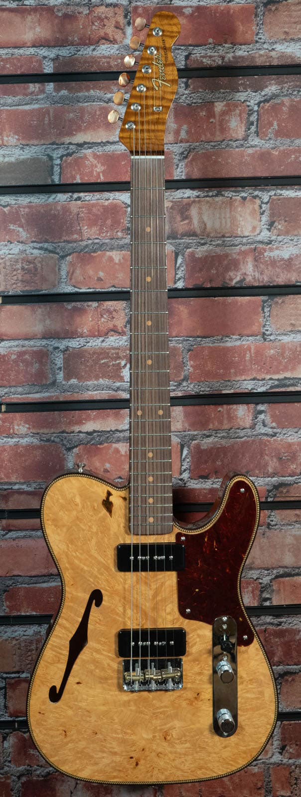 Telecaster Dual P90 Ahornmaser NOS Gealtertes Natur Artisan