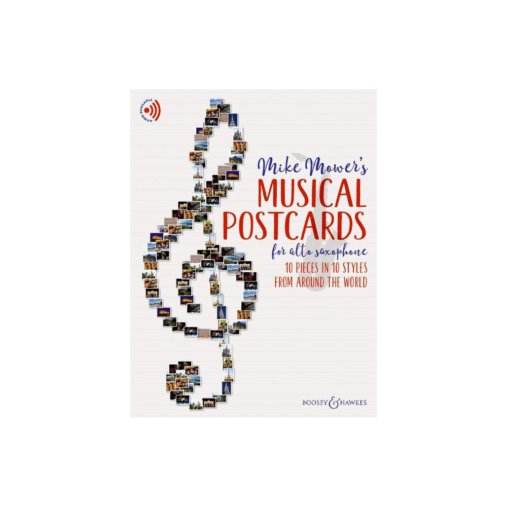 Boosey & Hawkes Mower Mike - Musical Postcard - Saxophone Alto