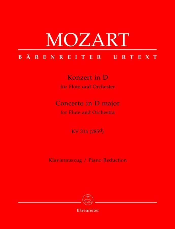 MOZART W.A. - KONZERT IN D KV 314 (285D) - FLÖTE KLAVIER