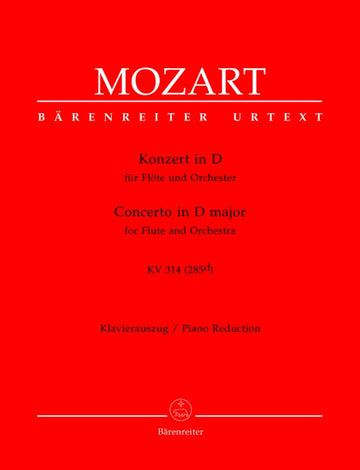 MOZART W.A. - KONZERT IN D KV 314 (285D) - FLÖTE KLAVIER