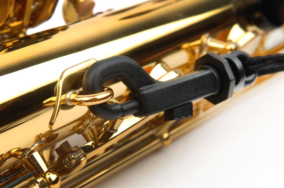Komfort Saxophonriemen Tenor/Bariton Schwarz