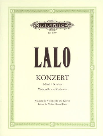 Lalo Edouard - Konzert in d-Moll - Violoncello und Klavier
