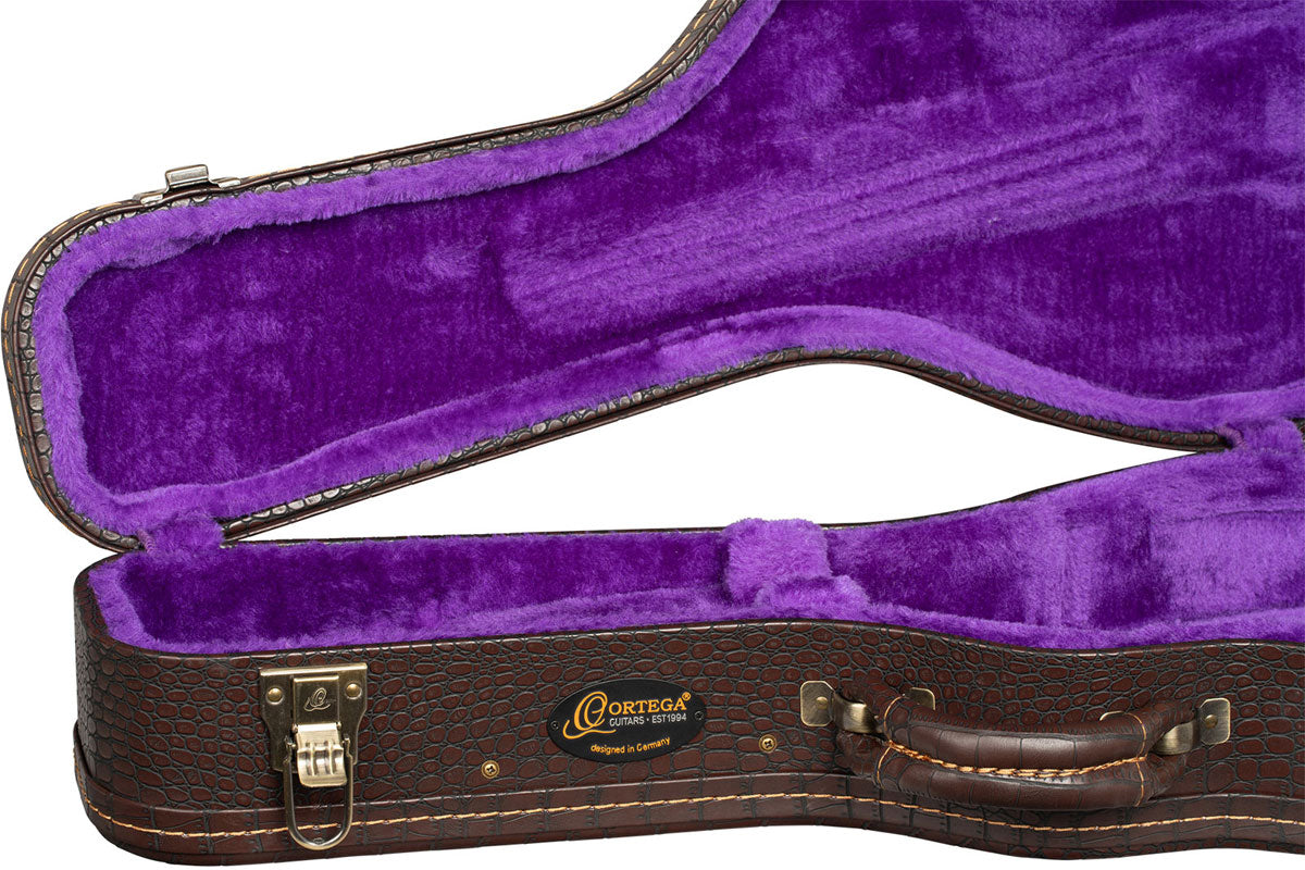 Americana F-Style Mandoline + Croco-Lederkoffer