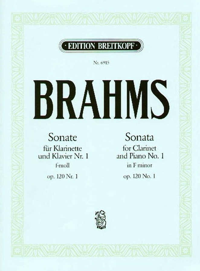 BRAHMS J. - SONATE NR. 1 F-MOLL OP. 120/1