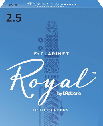 RBB1025 - RICO ROYAL Eb KLARINETTE BLTTER FORCE 2.5 BOX OF 10