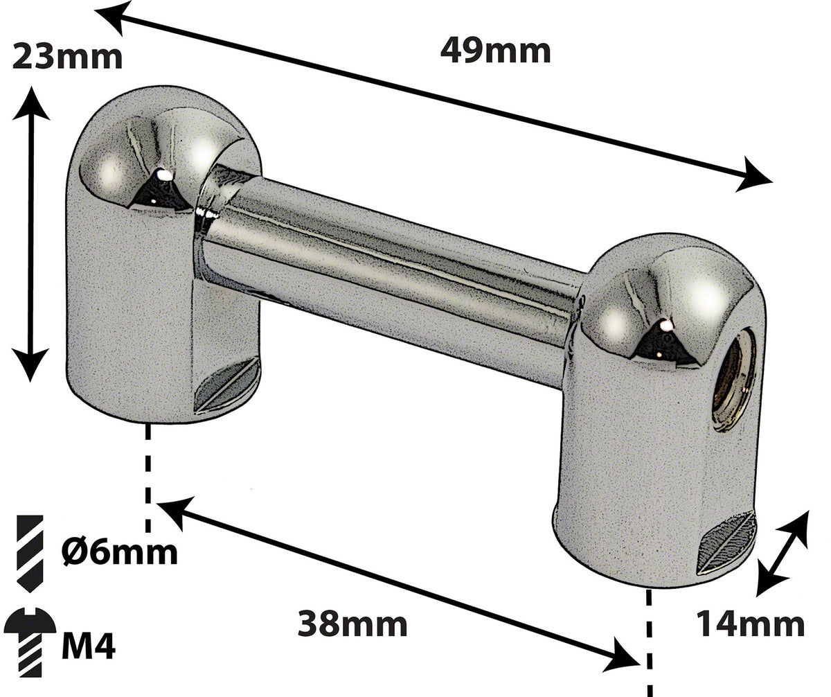 TL2S38 - SPANNBCKCHEN TUBELUG - 38MM - EINZIGEN SPANNSCHRAUBEN (X1)
