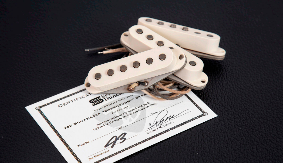 Tonabnehmer Strat Custom Shop Joe Bonamassa Greenburst 64 limitierte Edition