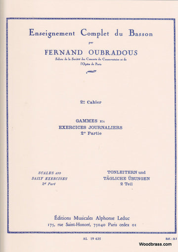 Oubradous - Enseignement Complet Du Basson Vol.2
