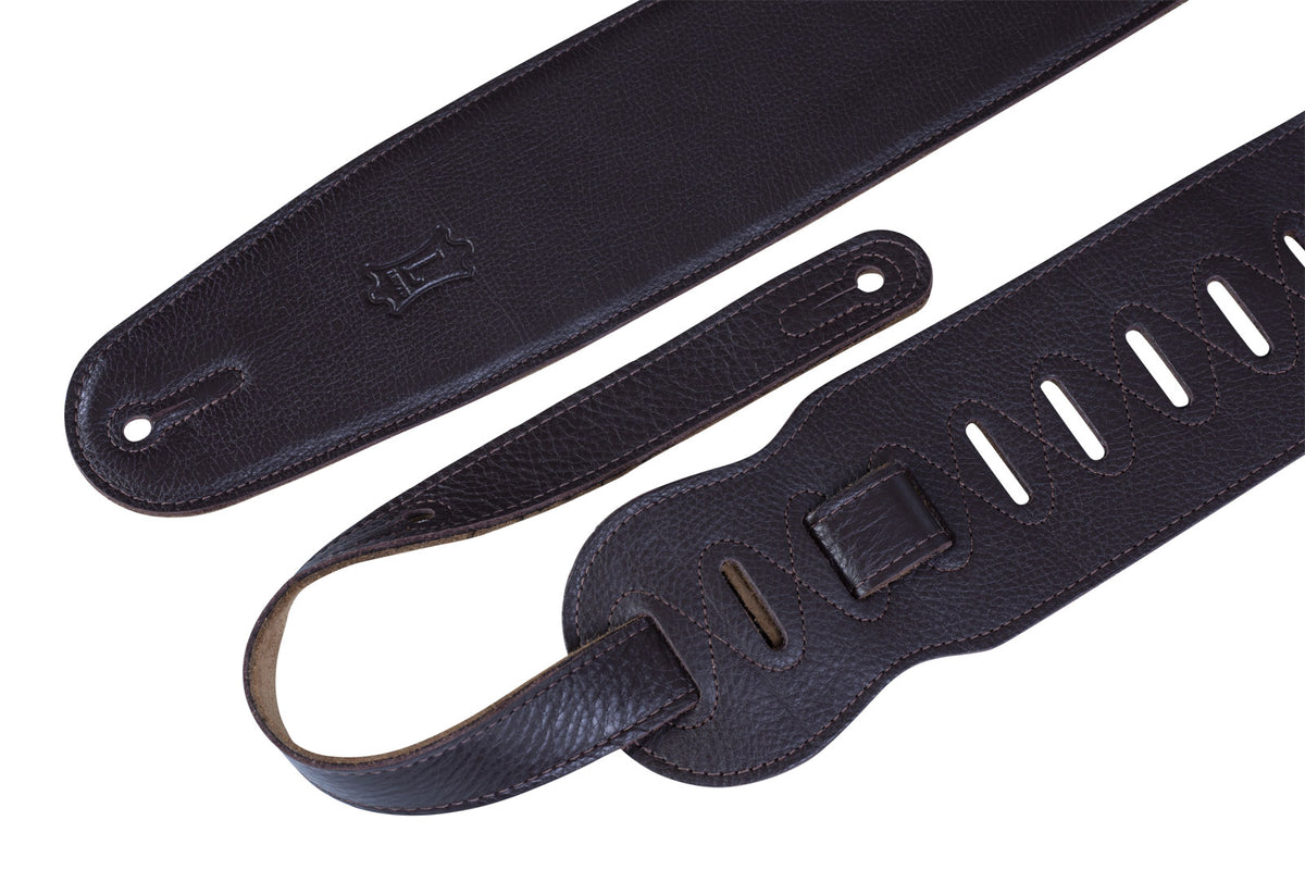 Gepolstertes Leder Mit Wildleder-Rückseite Für Bass 9cm - Dunkelbraun