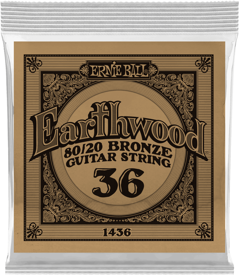 .036 EARTHWOOD 80/20 BRONZE ACOUSTIC GUITAR STRINGS