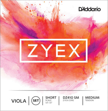 ZYEX VIOLA STRING SET "SHORT SCALE" MEDIUM TENSION