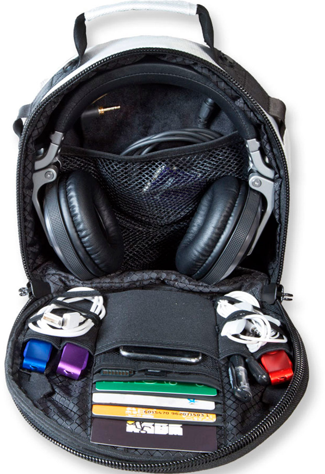Weiße Kopfhörertasche
