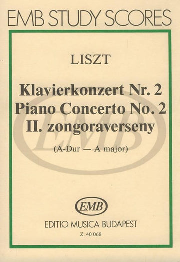 Liszt Franz - Piano Concerto N°2 - Study Score