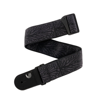 Geflochtener Gitarrengurt Lightning Black Tubular