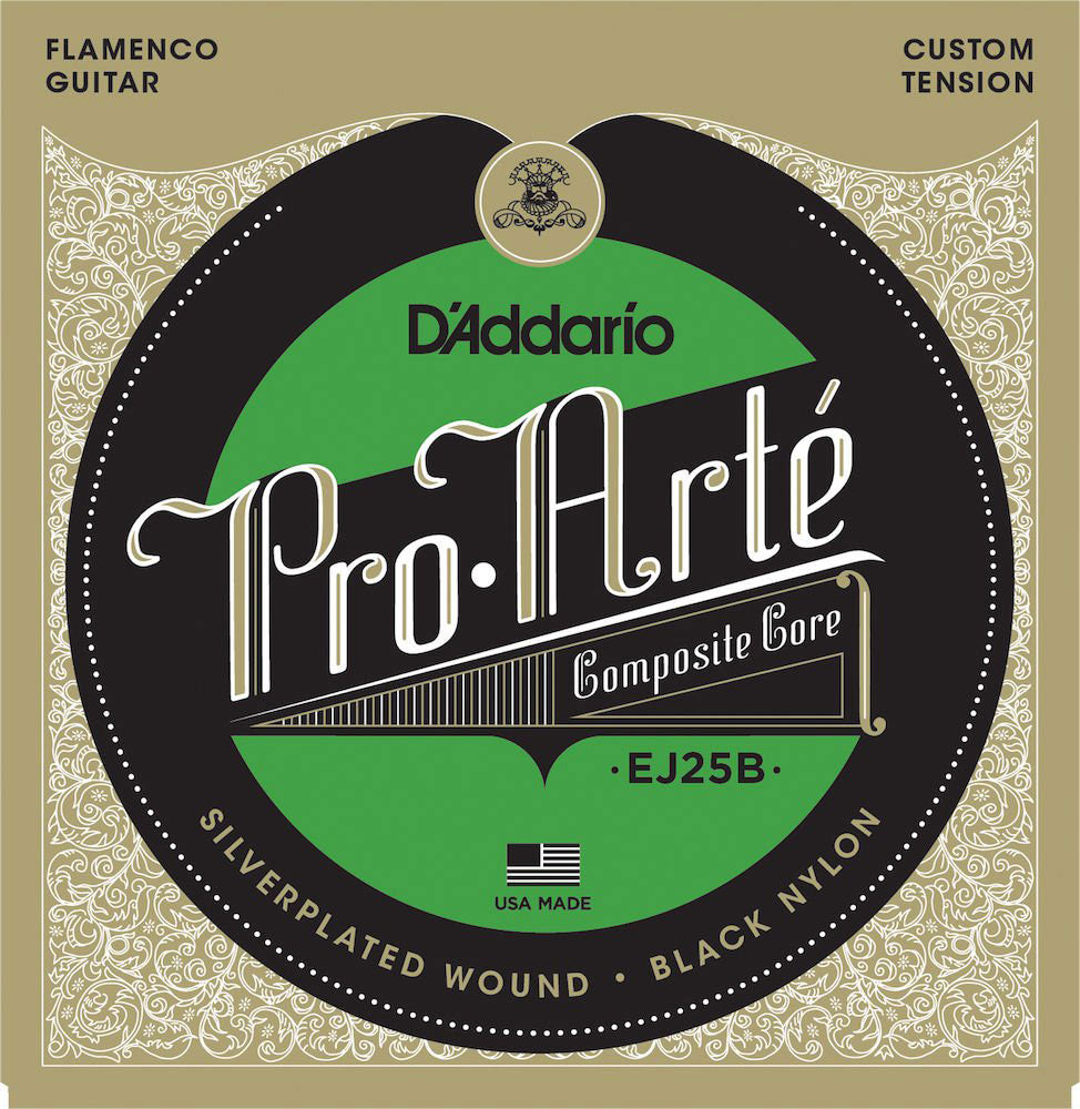 D'ADDARIO EJ25B BLACK COMPOSITE FLAMENCO